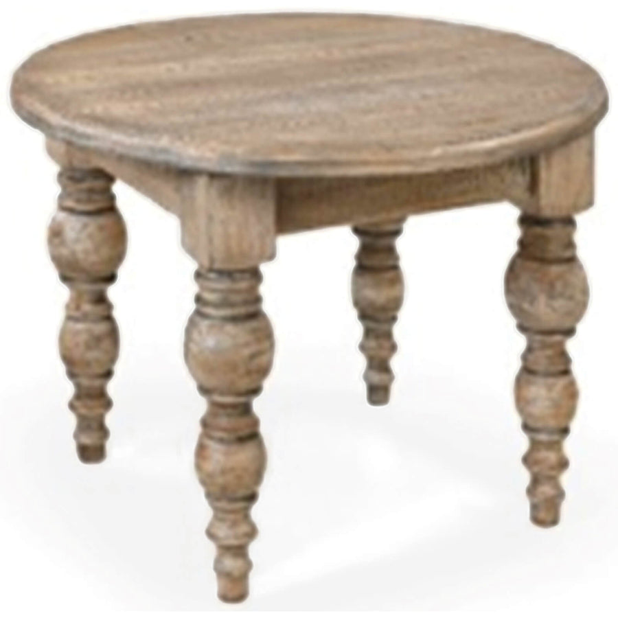 Handcrafted round dining table in warm brown, 120cm solid wood, modern British design for family gatherings. by Sostter at brixbailey.com