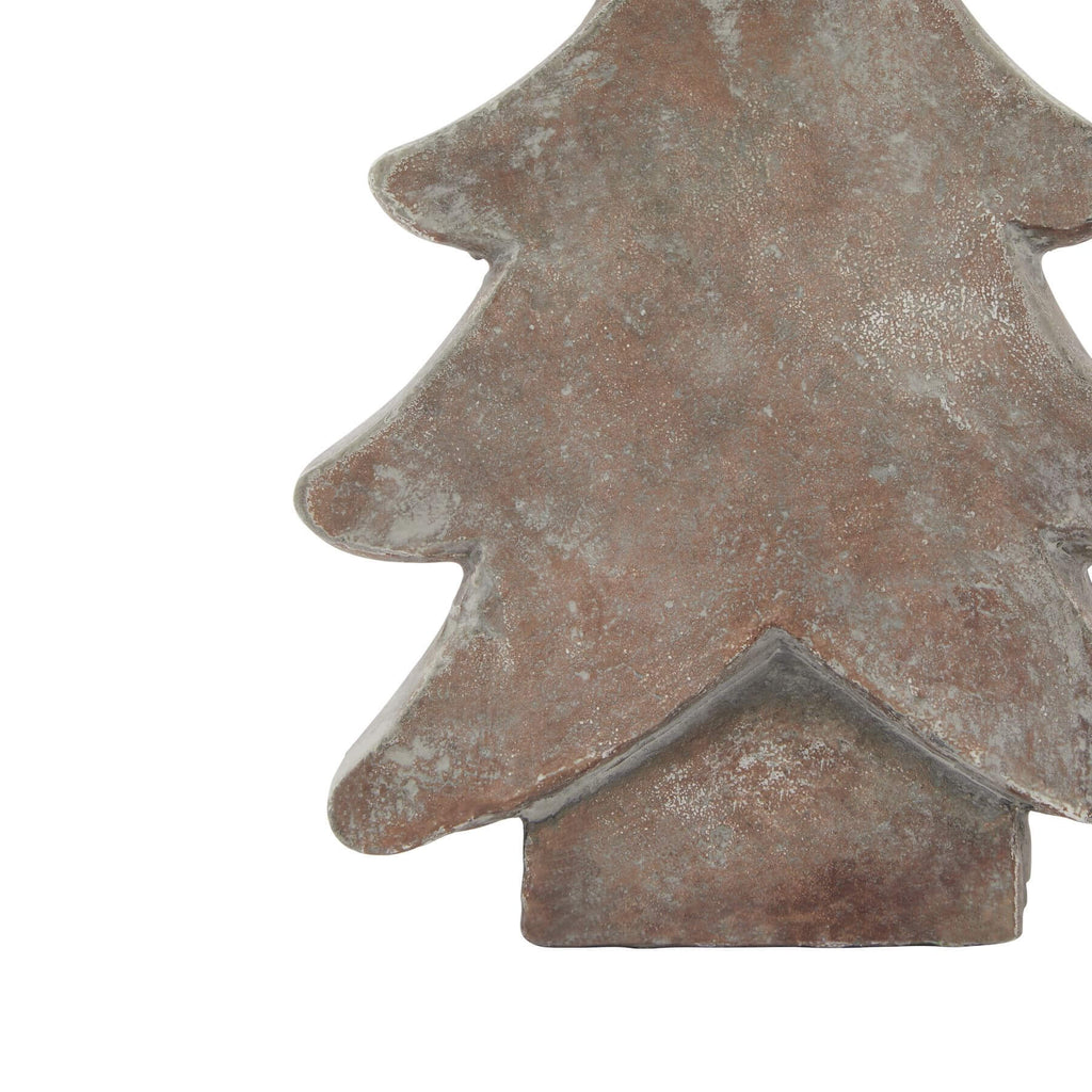 Handcrafted Siena brown ceramic Christmas tree with organic texture, modern holiday dÃ©cor centerpiece by Sostter at brixbailey.com