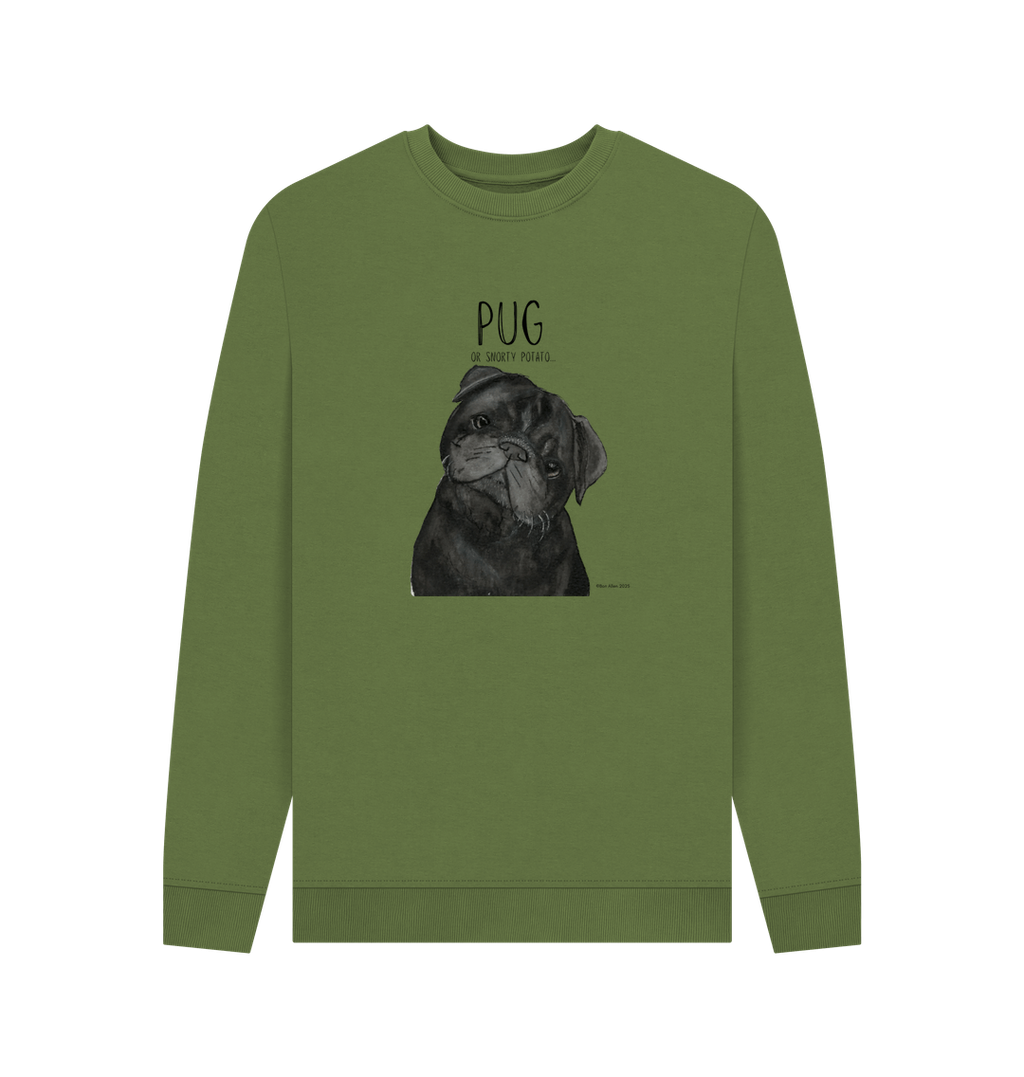 Snorty Potato Men's Crewneck – Cozy, Just Like Your Pug!