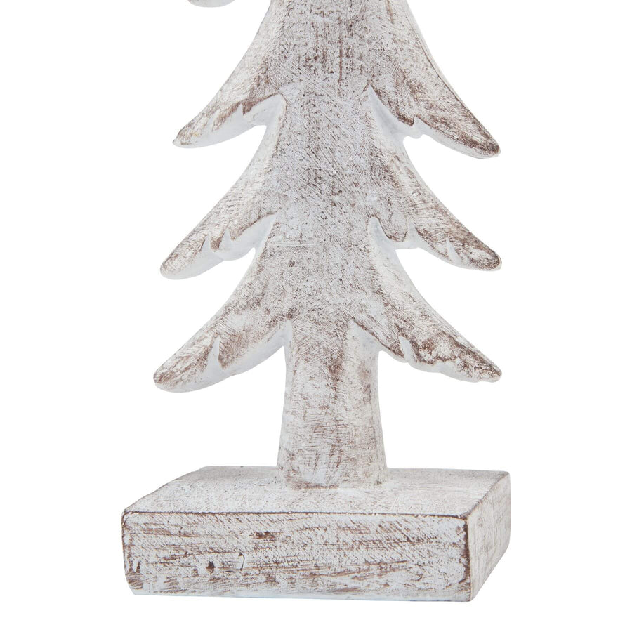 Handcrafted winter forest sculpture in crisp white resin with frost accents, dimensional branches, and 360Â° elegance. by Sostter at brixbailey.com