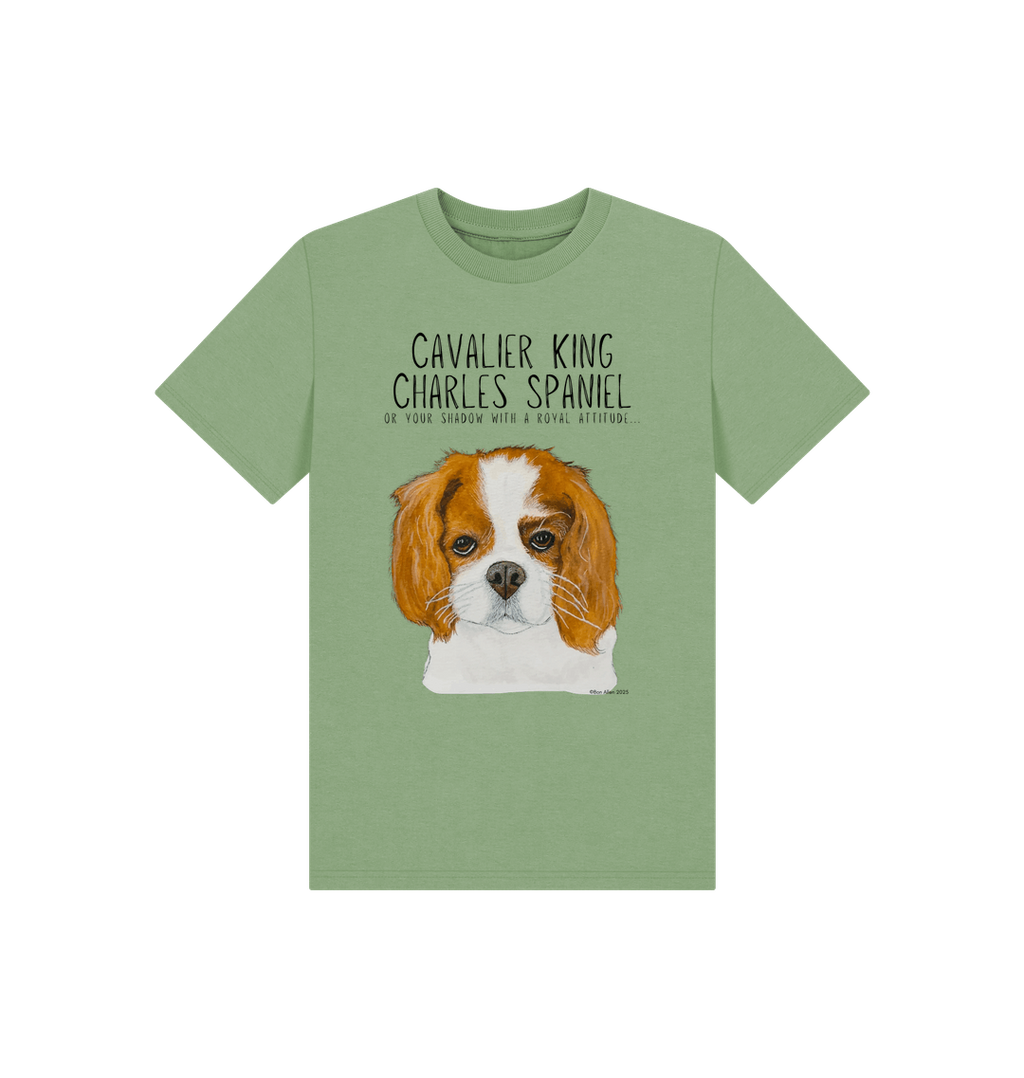 Tiny Royal, Big Attitude: Eco Kids Tee Featuring Their Noble Fluffy Shadow