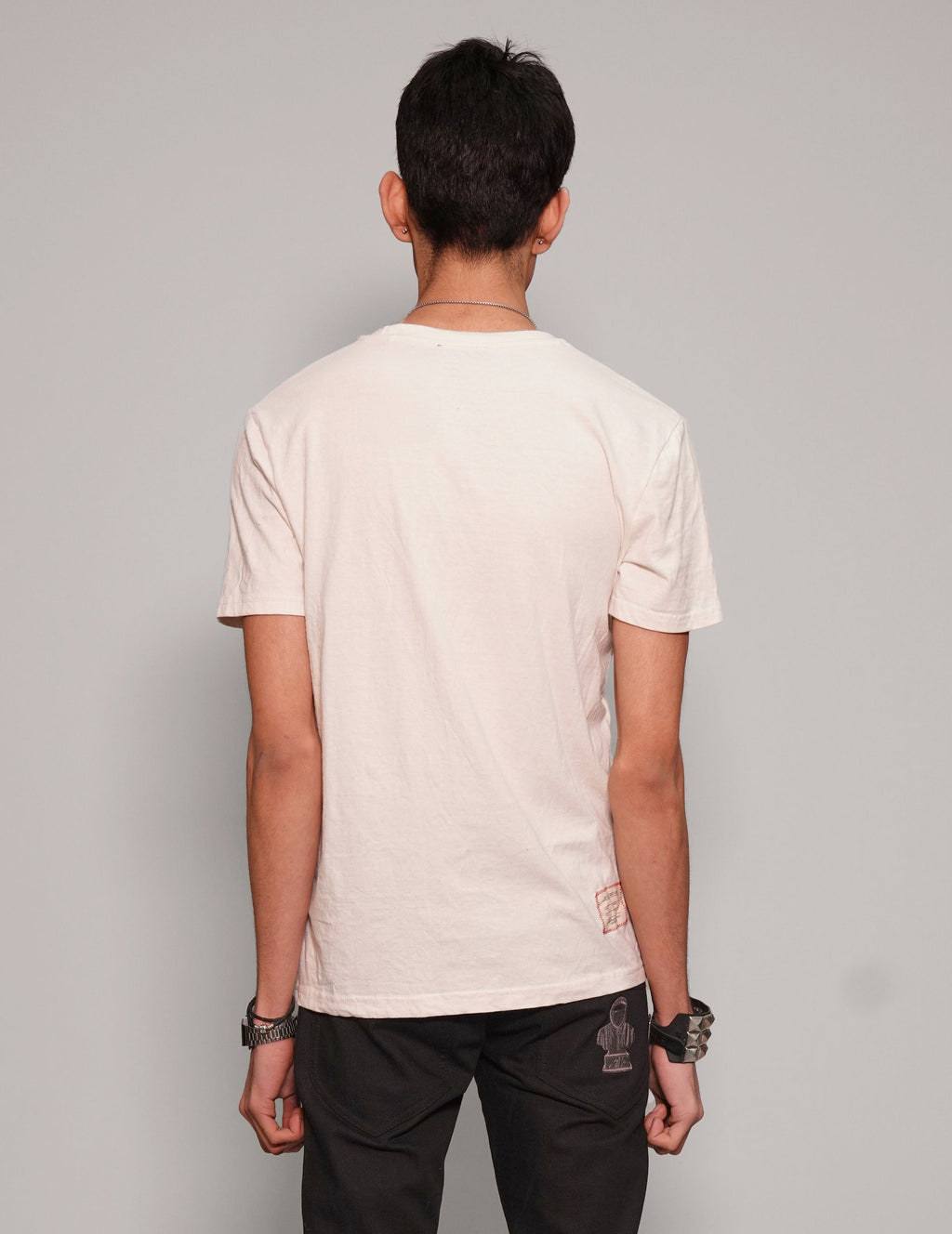 'Purple Haze' T-Shirt in Ecru