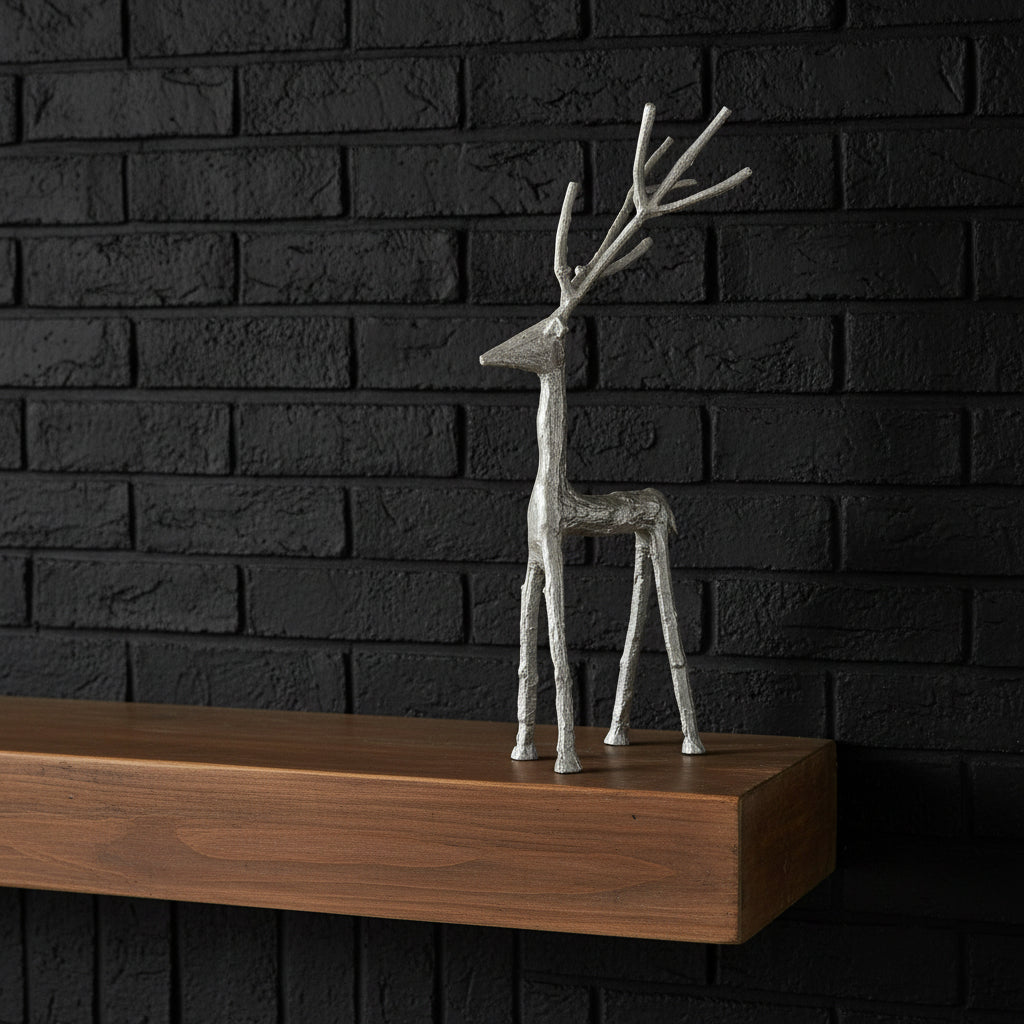 Handcrafted silver stag ornament with detailed antlers, elegant metal decor for home or holidays  
**  
- **Keywords included:** silver stag ornament, detailed antlers, metal decor, home, holidays  
- **Clear description:** Visually conveys the lifelike stag design and metallic finish  
- **SEO & accessibility optimized:** Concise, descriptive, avoids redundancy by sostter at brixbailey.com