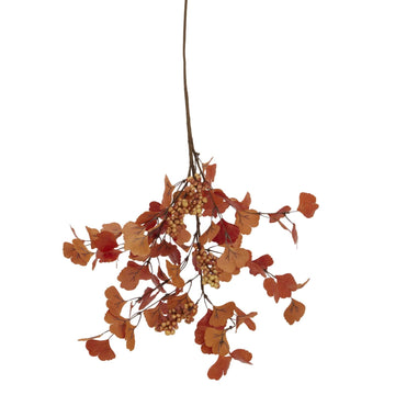 Luxurious 82cm autumn berry spray with realistic brown foliage and berries for seasonal home decor by Sostter at brixbailey.com