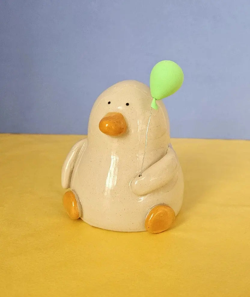 Trent at the Event Balloon Duck Handmade Ceramic
