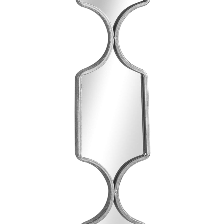 Contemporary silver metal mirror with sleek design, light-enhancing finish, and ultra-slim 2cm profile for modern interiors (124 chars) by Sostter at brixbailey.com
