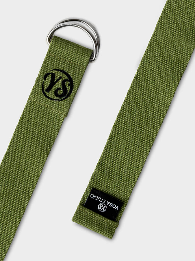 Yoga Studio GOTS Organic Cotton D-Ring 2.5m Yoga Belt Strap
