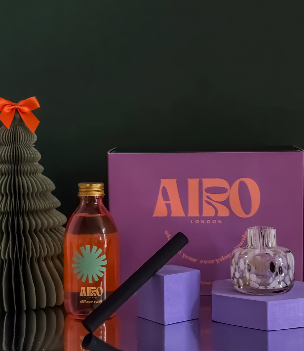 Handblown Glass Diffuser Set with Natural Essential Oils