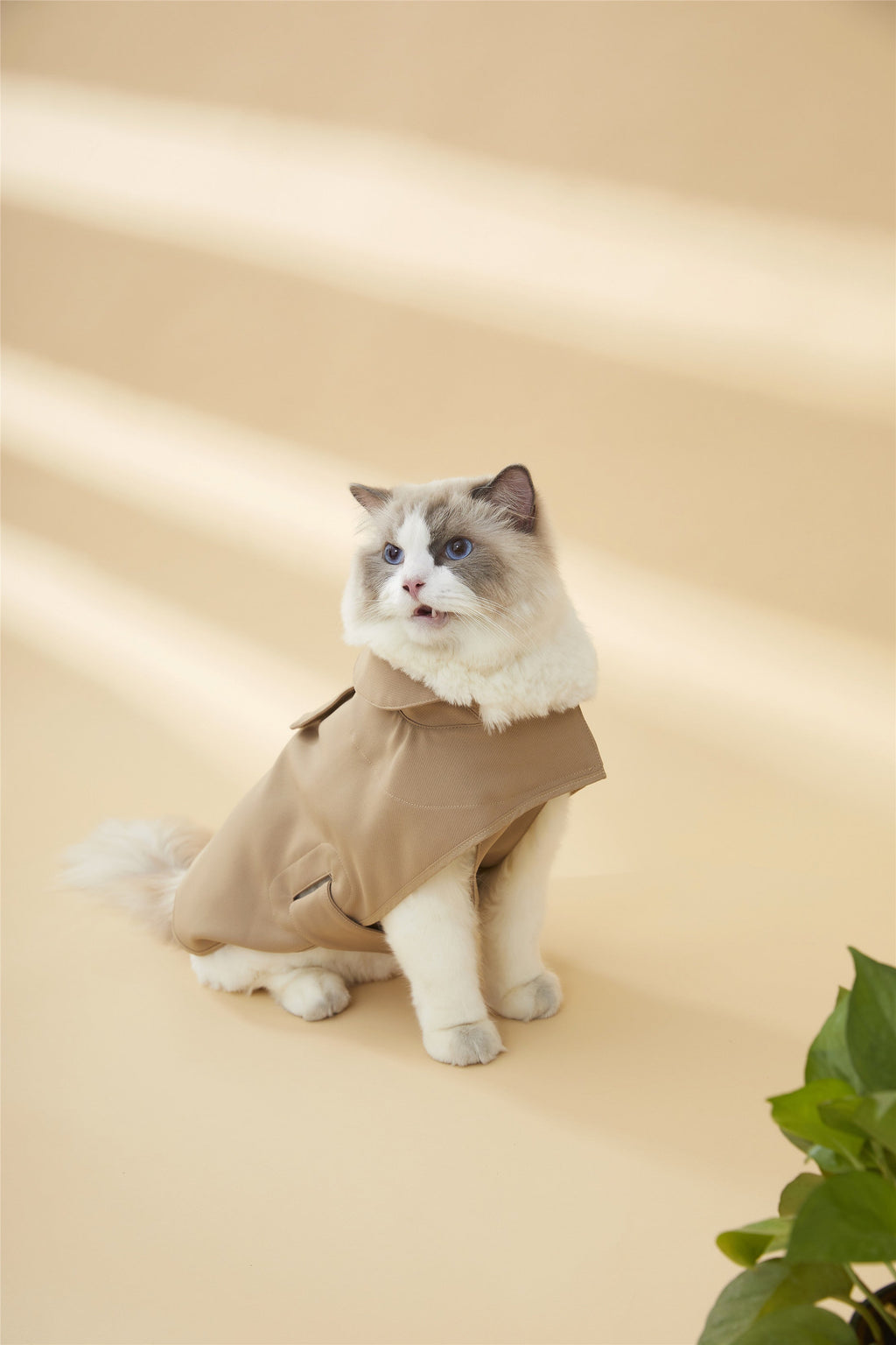 Adjustable Thin Coat in Khaki