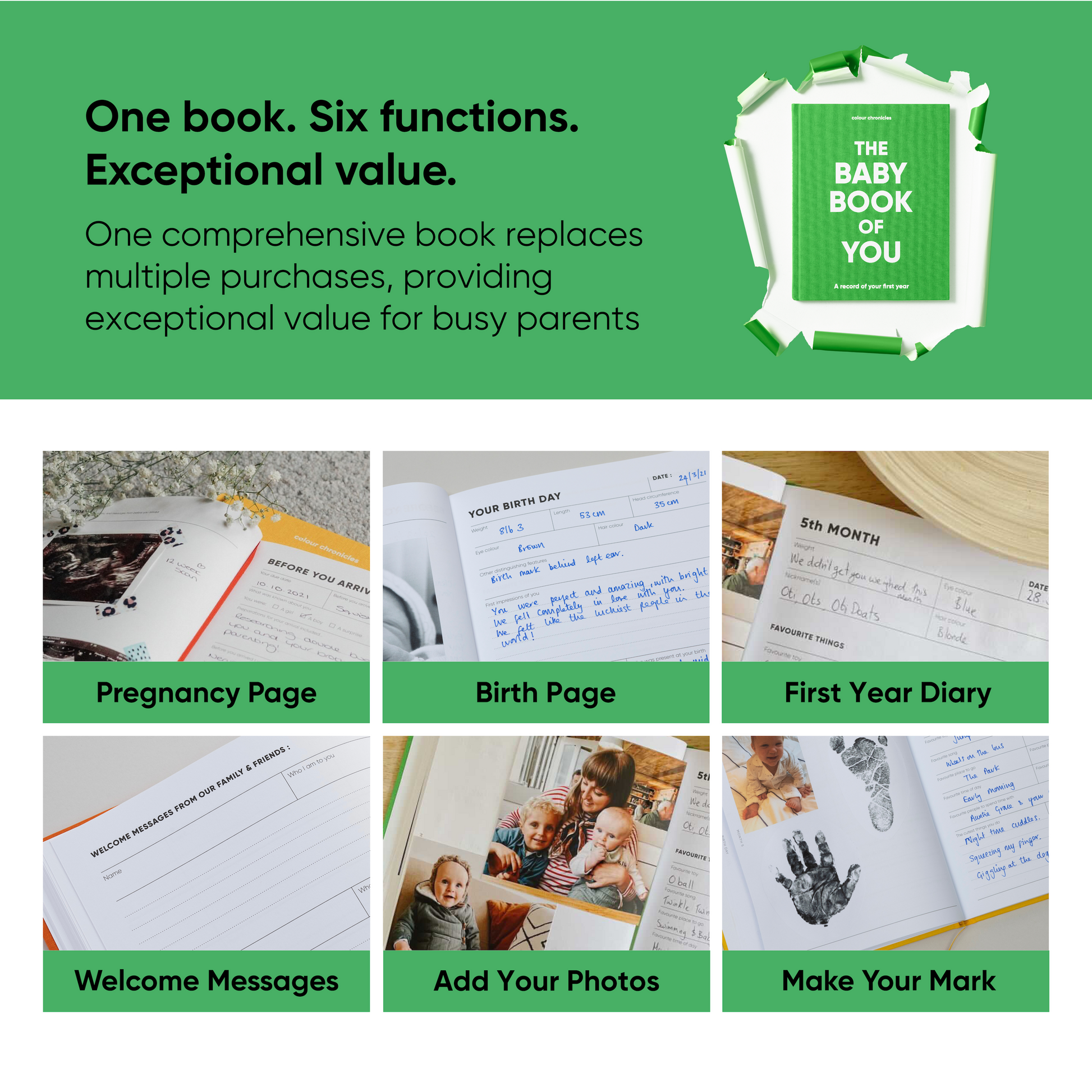 Baby Book of You Record of Your First Year