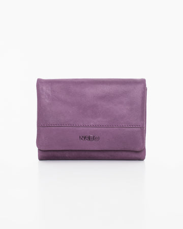 Leather Wallet NK304 (RFID-blocking) - Purple