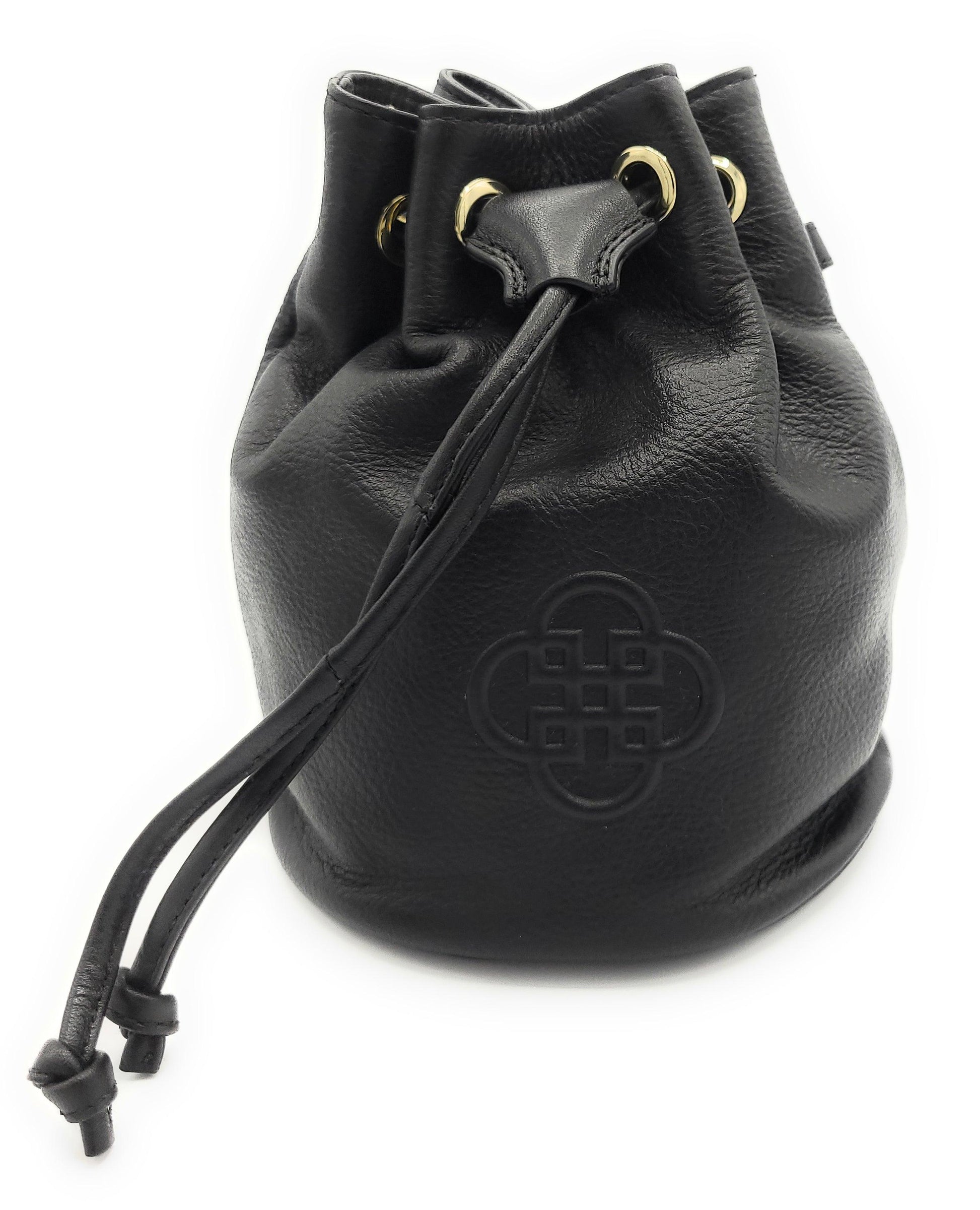 Pixie Real Leather Drawstring Crossbody Bag