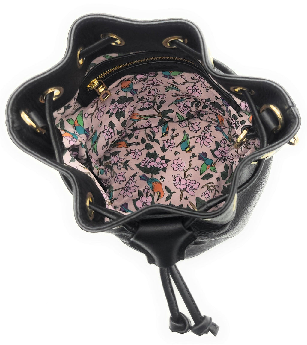 Pixie Real Leather Drawstring Crossbody Bag