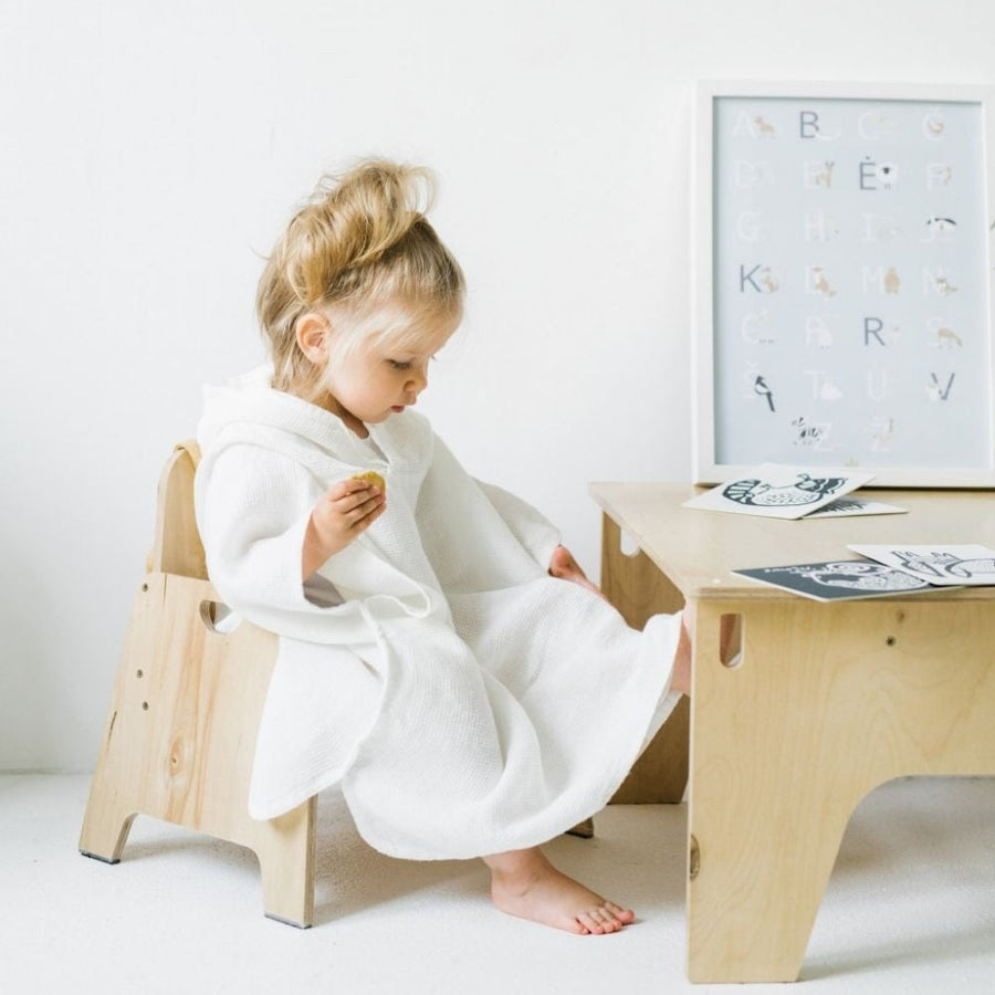 Kids Linen Poncho – Soft, Absorbent & OEKO-TEX Certified by Linen Tales at www.brixbailey.com