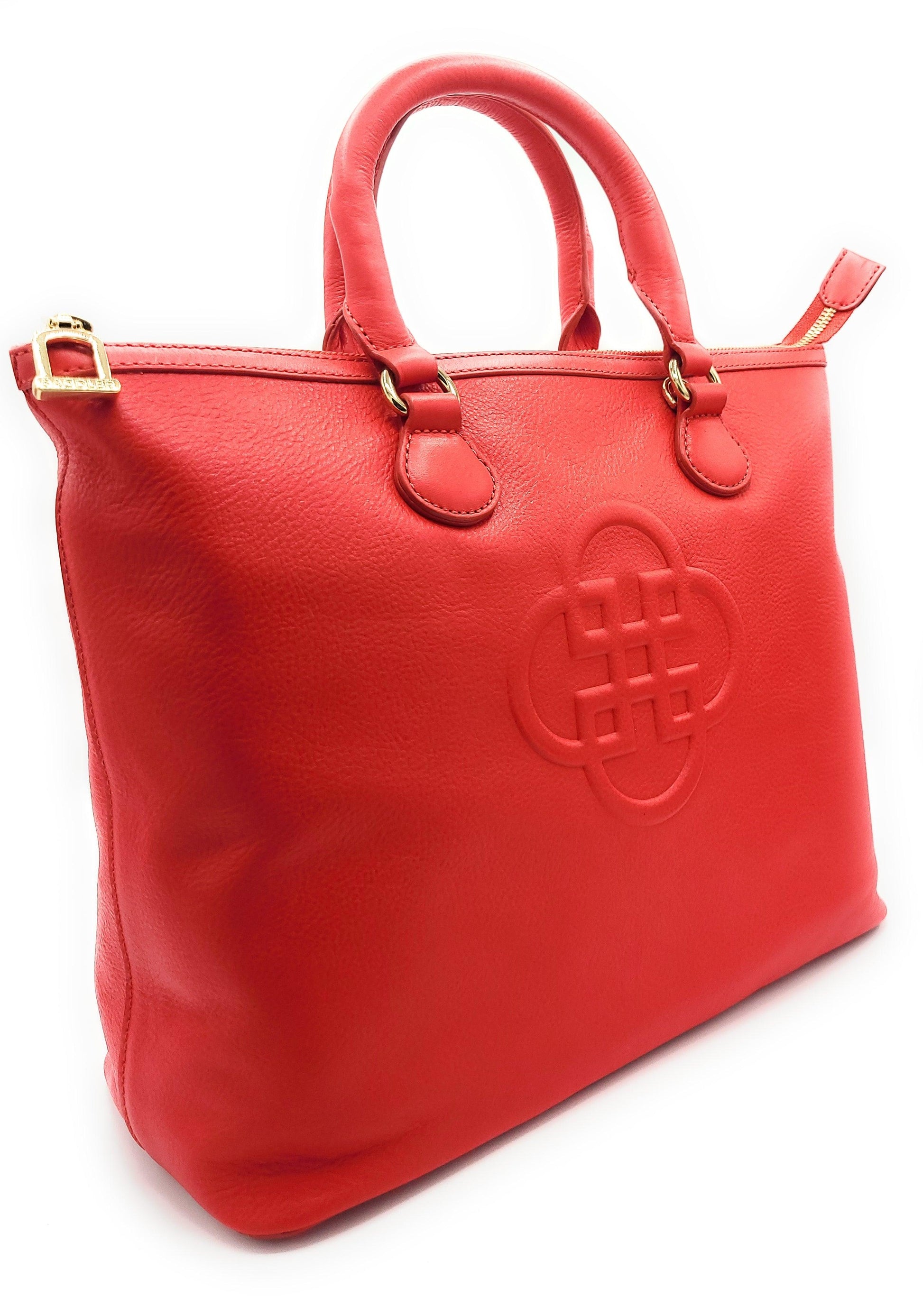 Sienna Real Leather Tote Bag with Detachable Strap