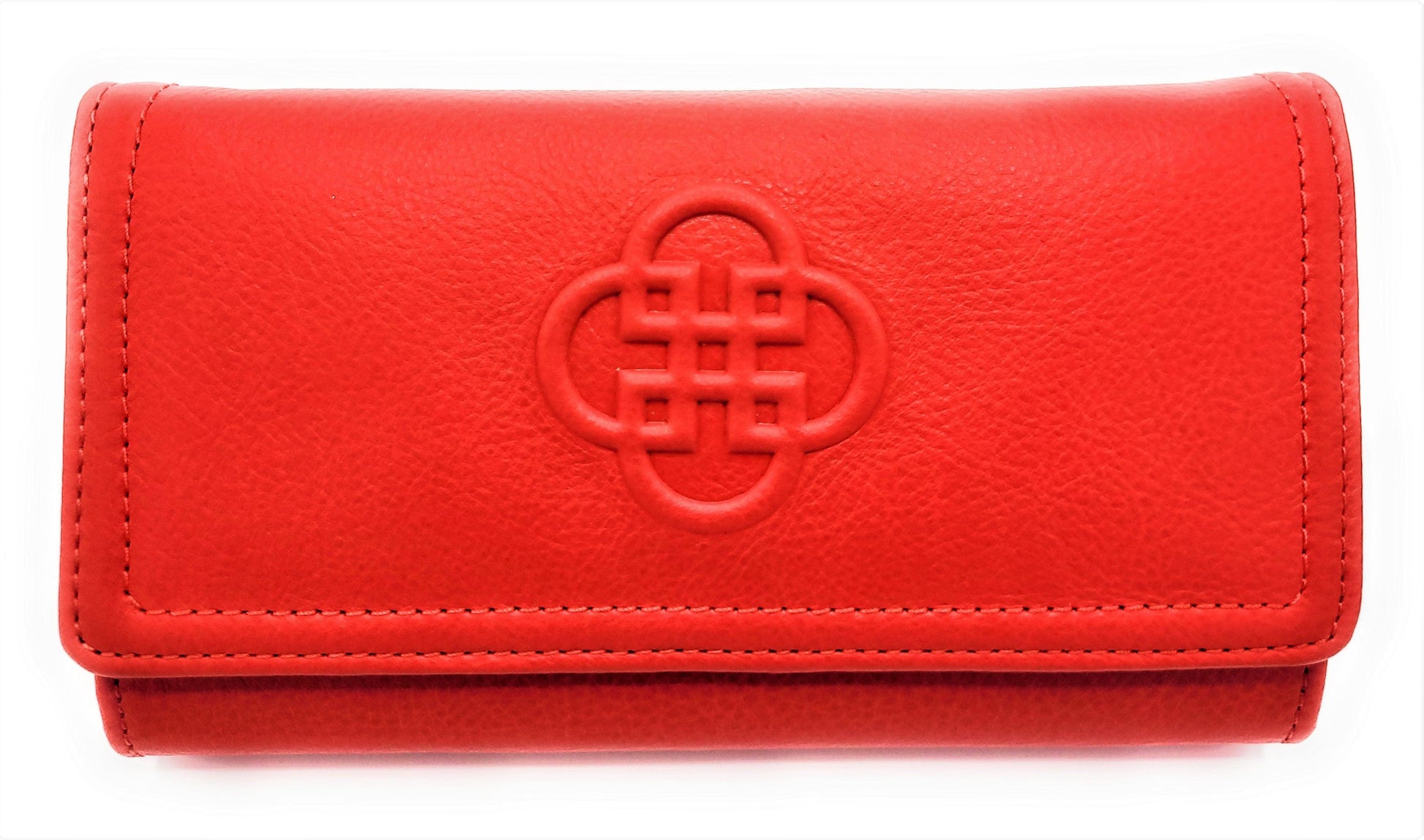 Bonnie Real Leather Multi-section Purse with RFID Protection