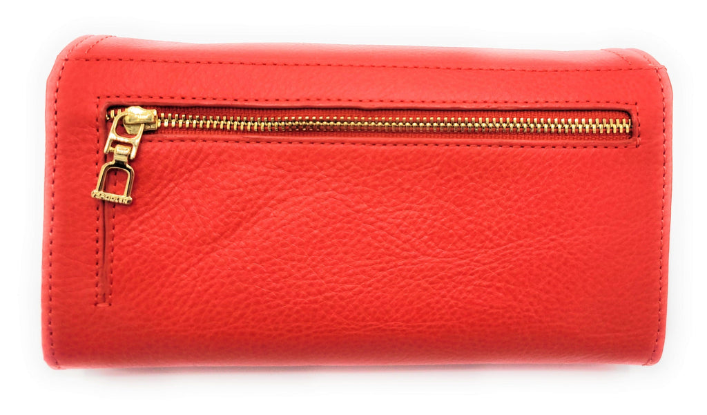 Bonnie Real Leather Multi-section Purse with RFID Protection