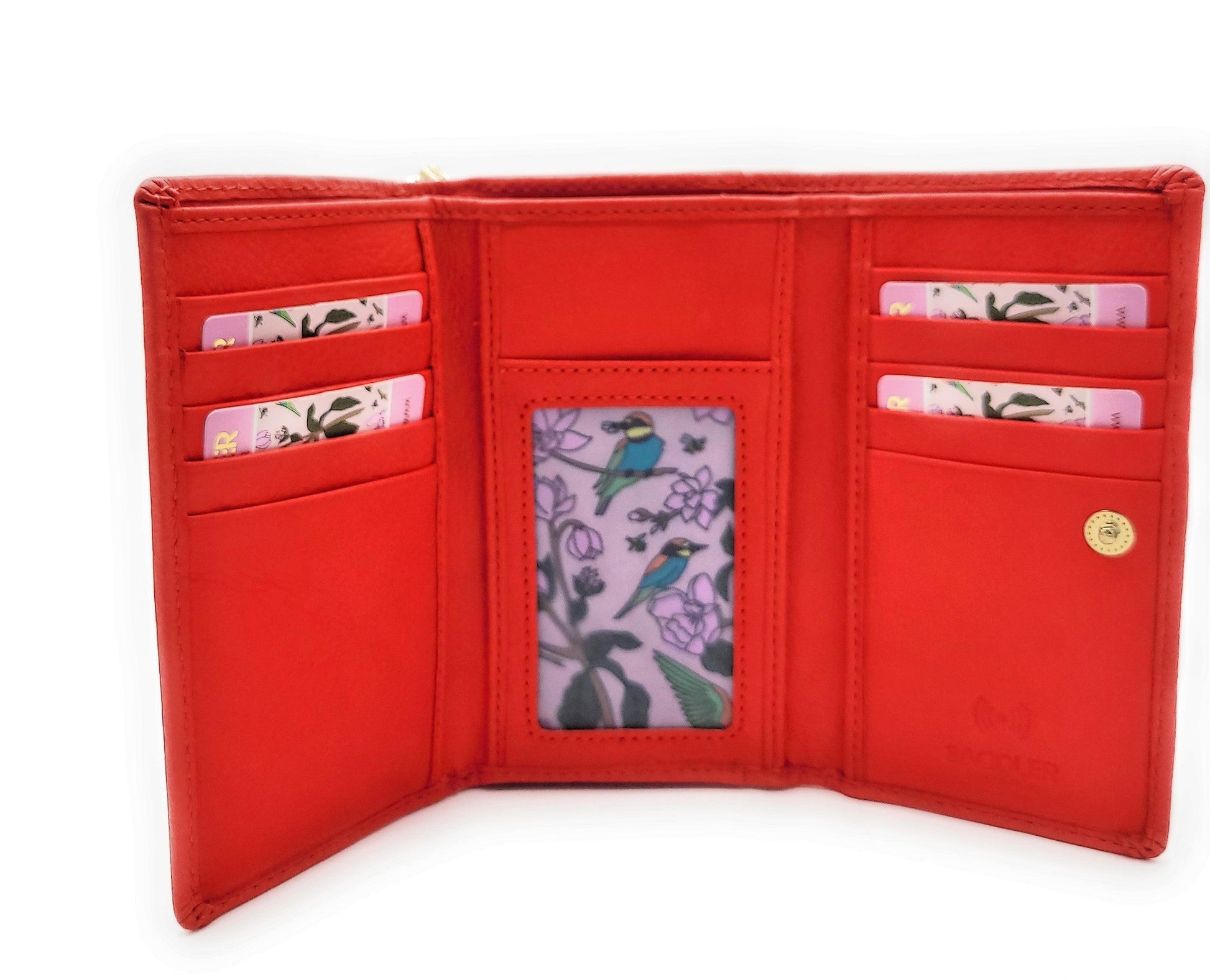 Ruby Real Leather Designer RFID Ladies Wallet with Zip and Gift Box