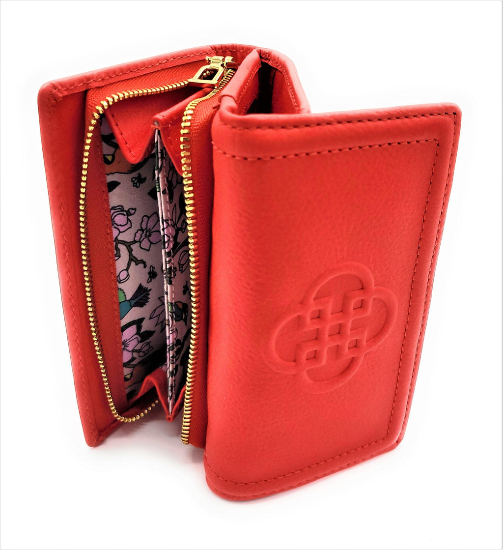 Ruby Real Leather Designer RFID Ladies Wallet with Zip and Gift Box