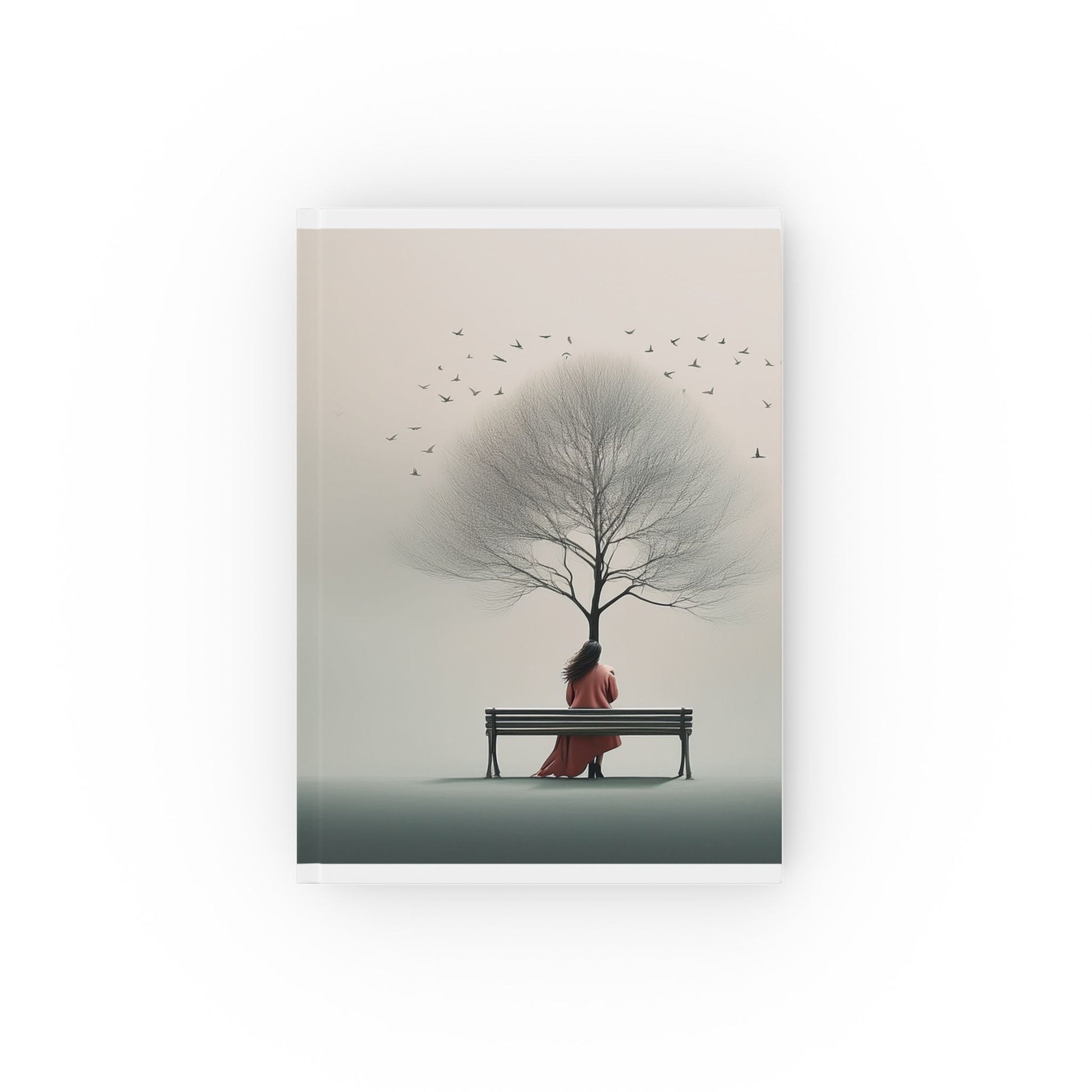 Hardcover Journal – Tree Bench Nature Aesthetic