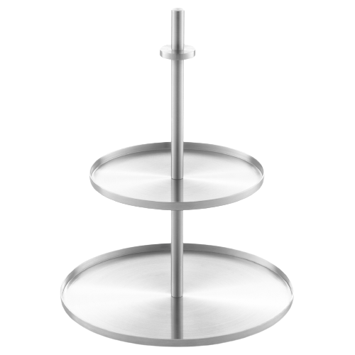 Premium Brushed Stainless Steel Cake and Cookie Stand