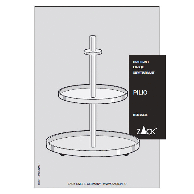 Premium Brushed Stainless Steel Cake and Cookie Stand