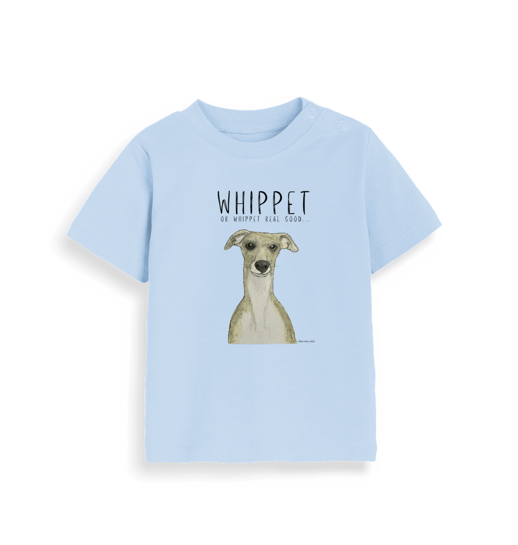 Tiny Human, Big Whippet Energy!  Baby T Shirt