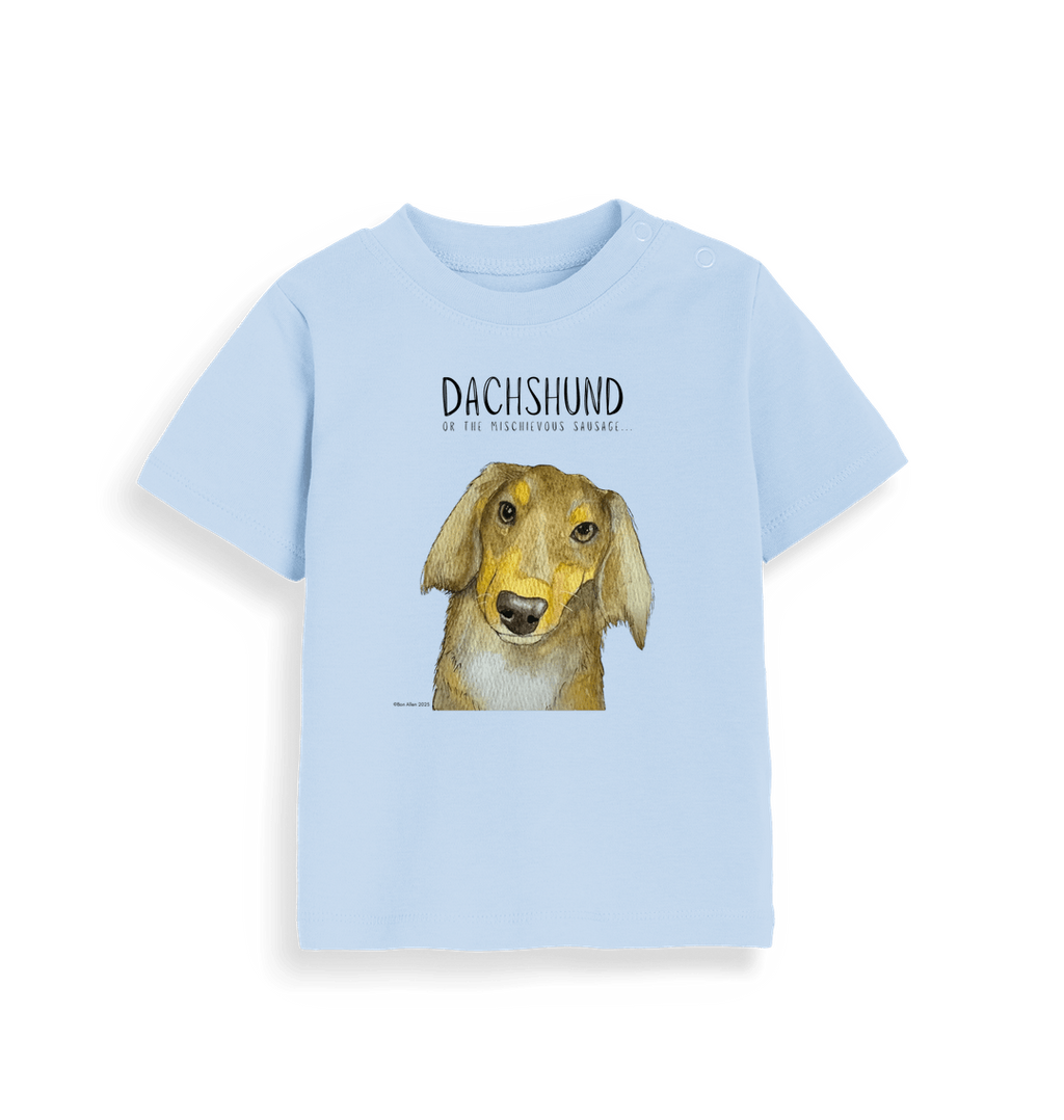 Long Haired Dachshund Baby Tee – Small But Mighty!