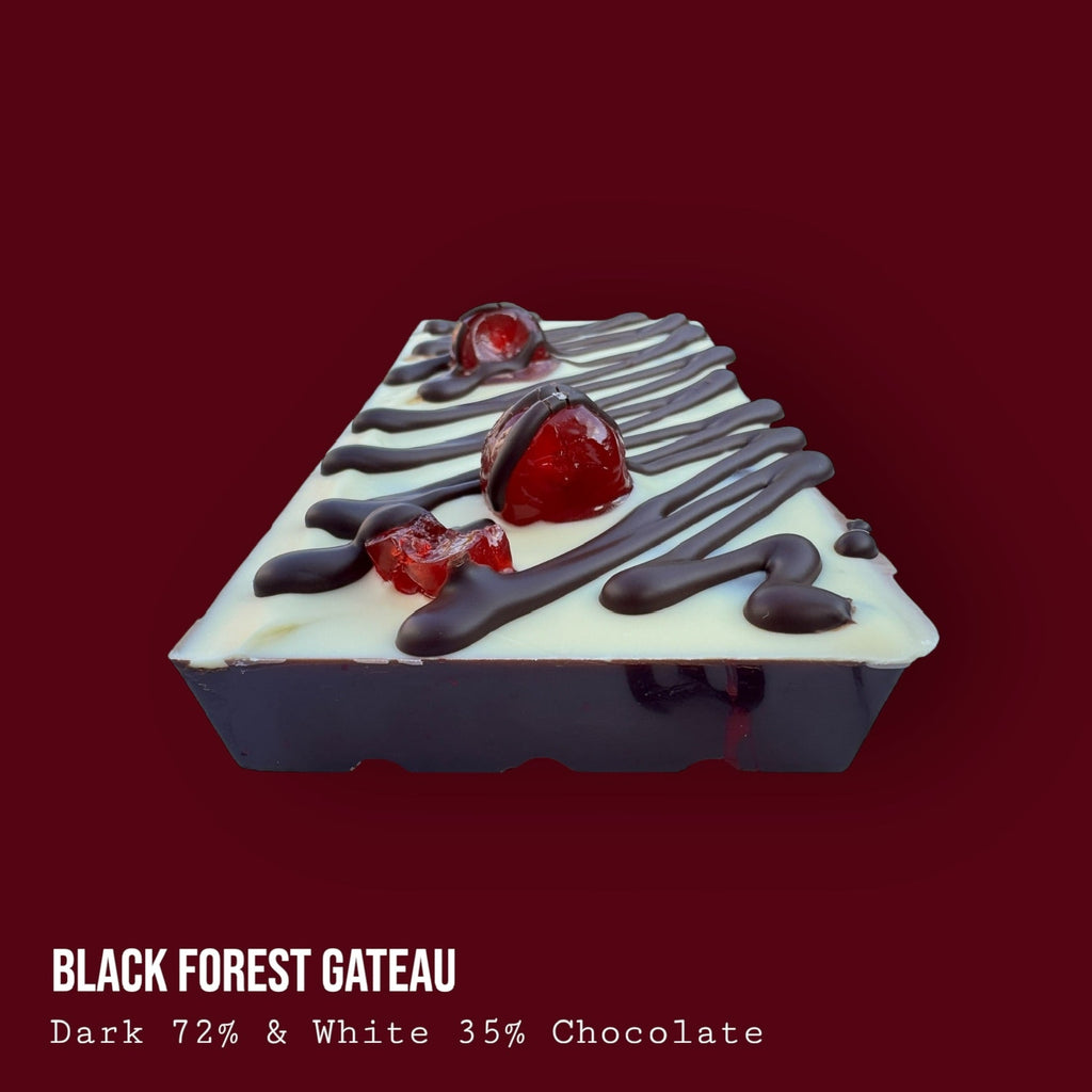 Black Forest Gateau Dark and White Chocolate Dessert Bar 250g