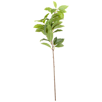 Handcrafted artificial laurel leaf spray with realistic green foliage, perfect for maintenance-free home decor arrangements  by Sostter at brixbailey.com