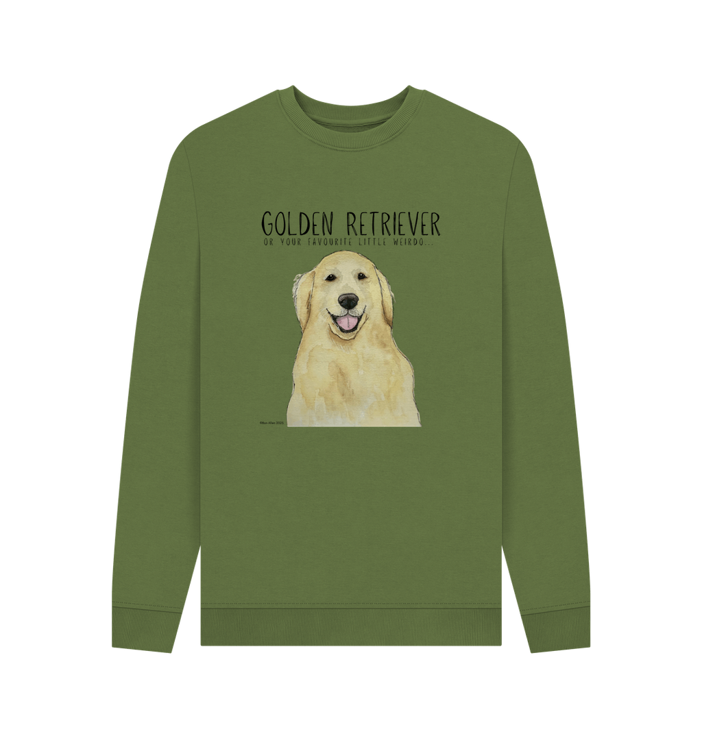 Golden Retriever Vibes: Sustainable Men’s Sweatshirt