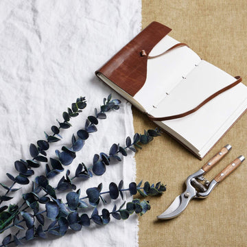 Artificial blue eucalyptus stem, 31 inches tall, lifelike plastic foliage for home decor centerpiece or vase arrangement (124 chars) by Sostter at brixbailey.com