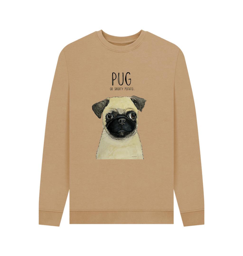 Pug or Snorty Potato? Men's Crew Neck Sweatshirt for Pug Lovers