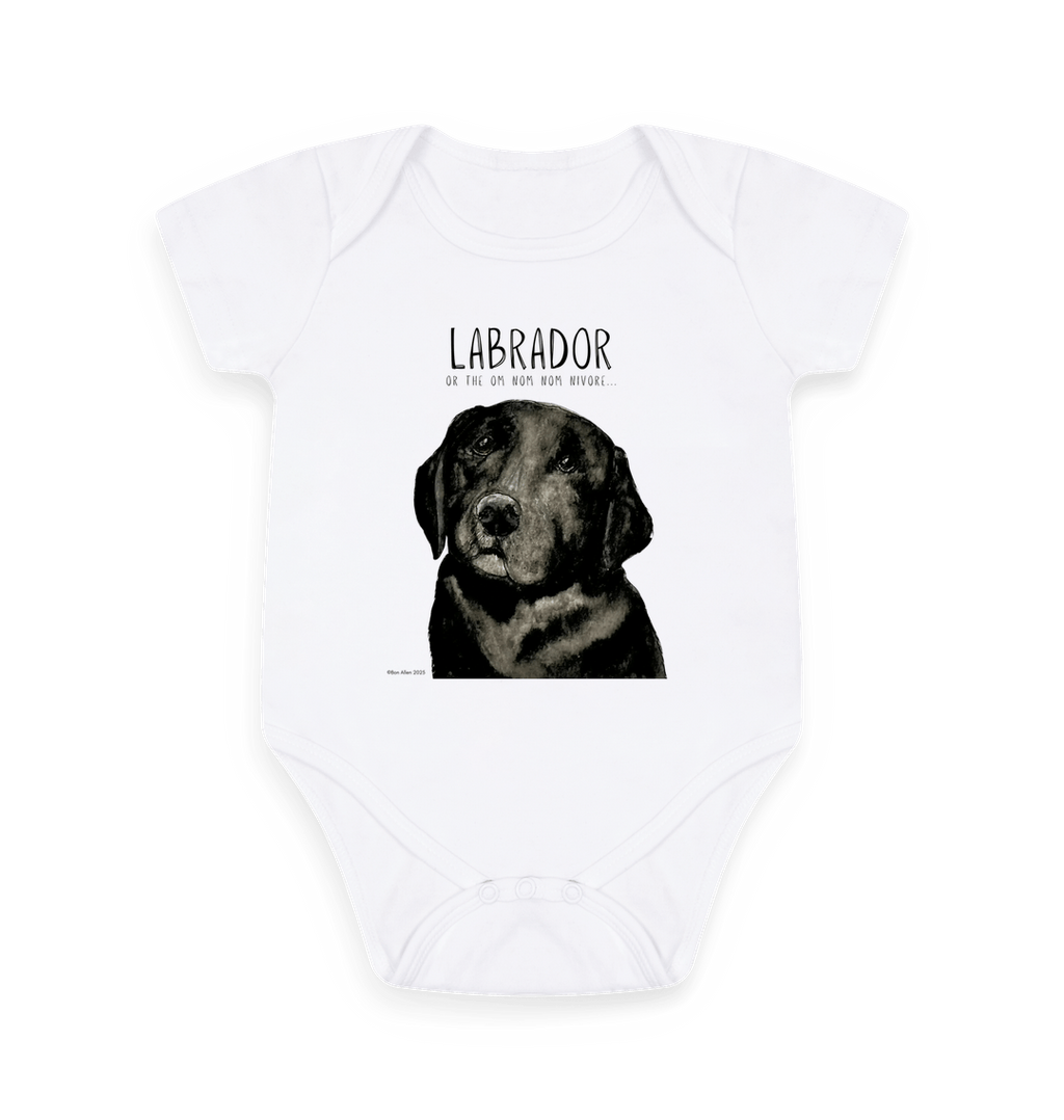 Tiny Tums & Big Crumbs – The Black Labrador Bodysuit