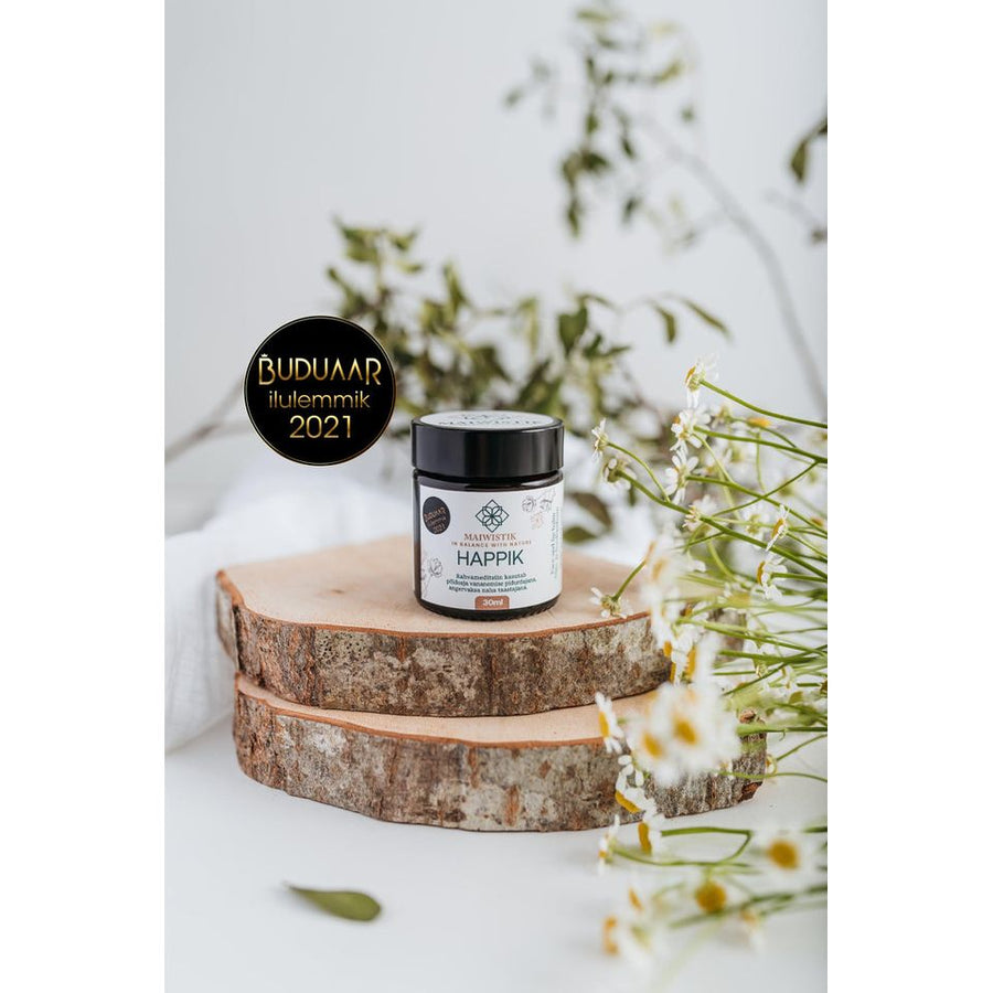 Happik Natural Face Balm – Deep Hydration with Botanicals by MaiWistik at www.brixbailey.com