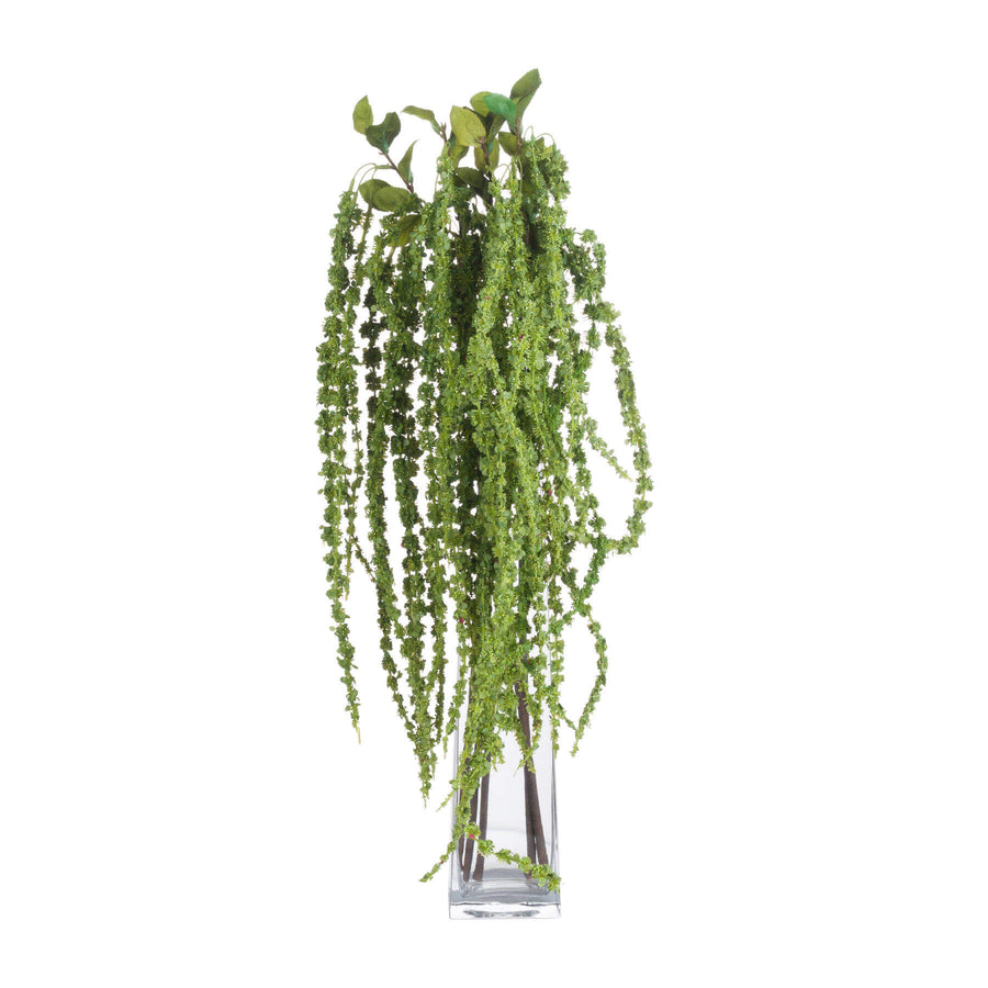 Lifelike artificial trailing stem in vibrant green, cascading plastic foliage for home decor, 39 inches long by Sostter at brixbailey.com