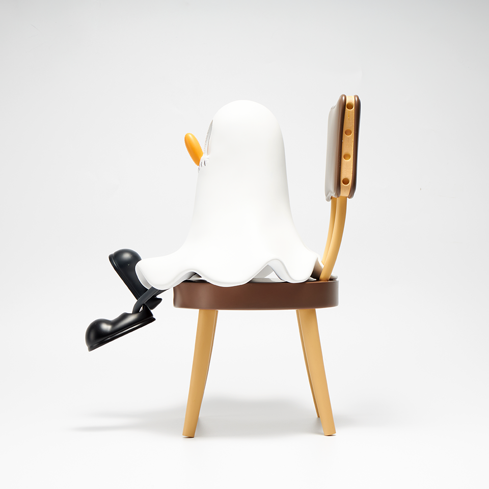 Ghost Hand Painted Resin Sculpture