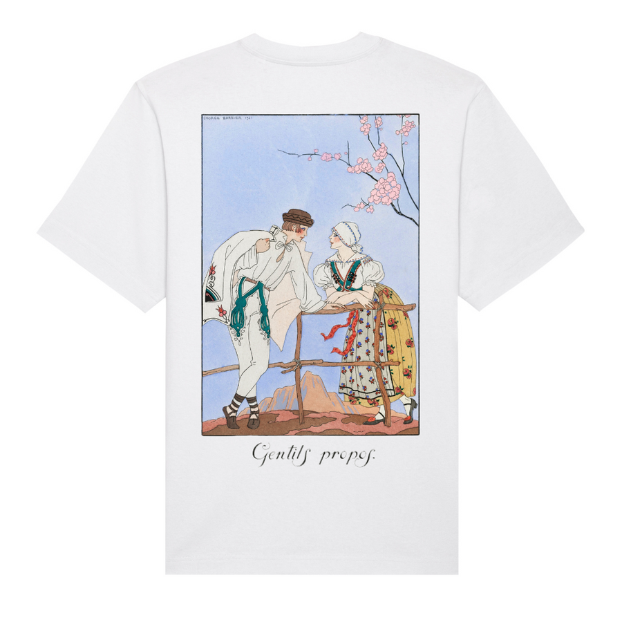 George Barbier Gentils Propos Fashion Tee – Organic Cotton by Hopera at www.brixbailey.com