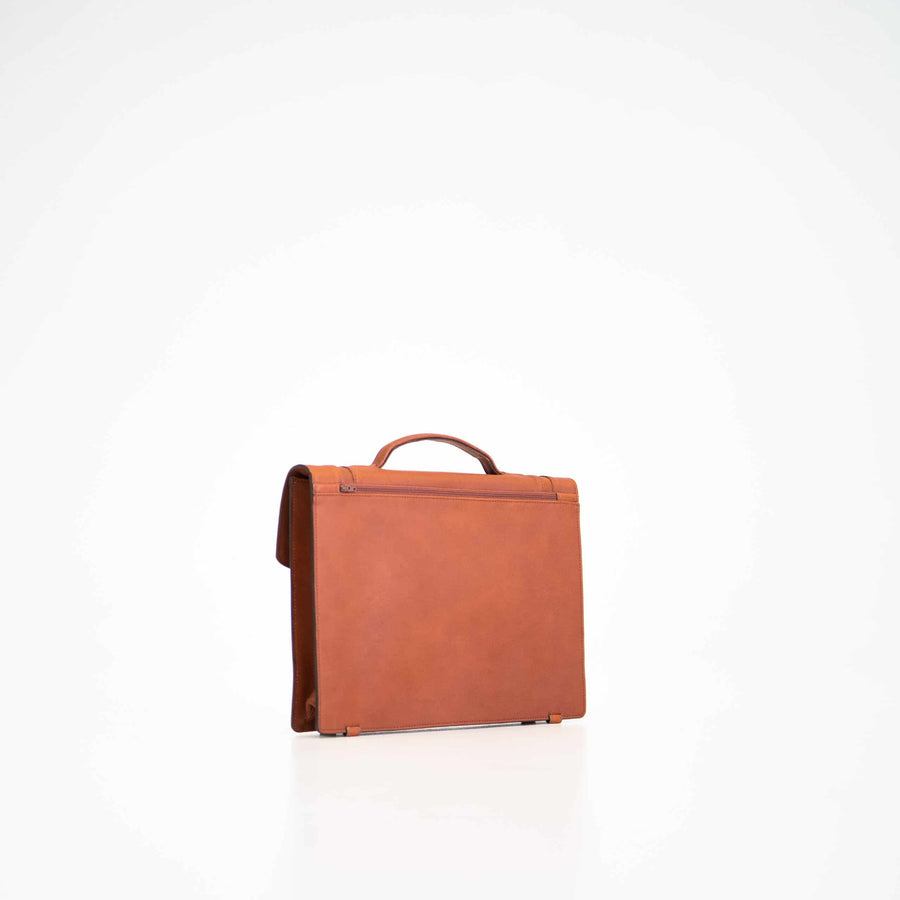 Estonian Leather Briefcase No. 21 – Slim & Functional Design by Papillon at www.brixbailey.com