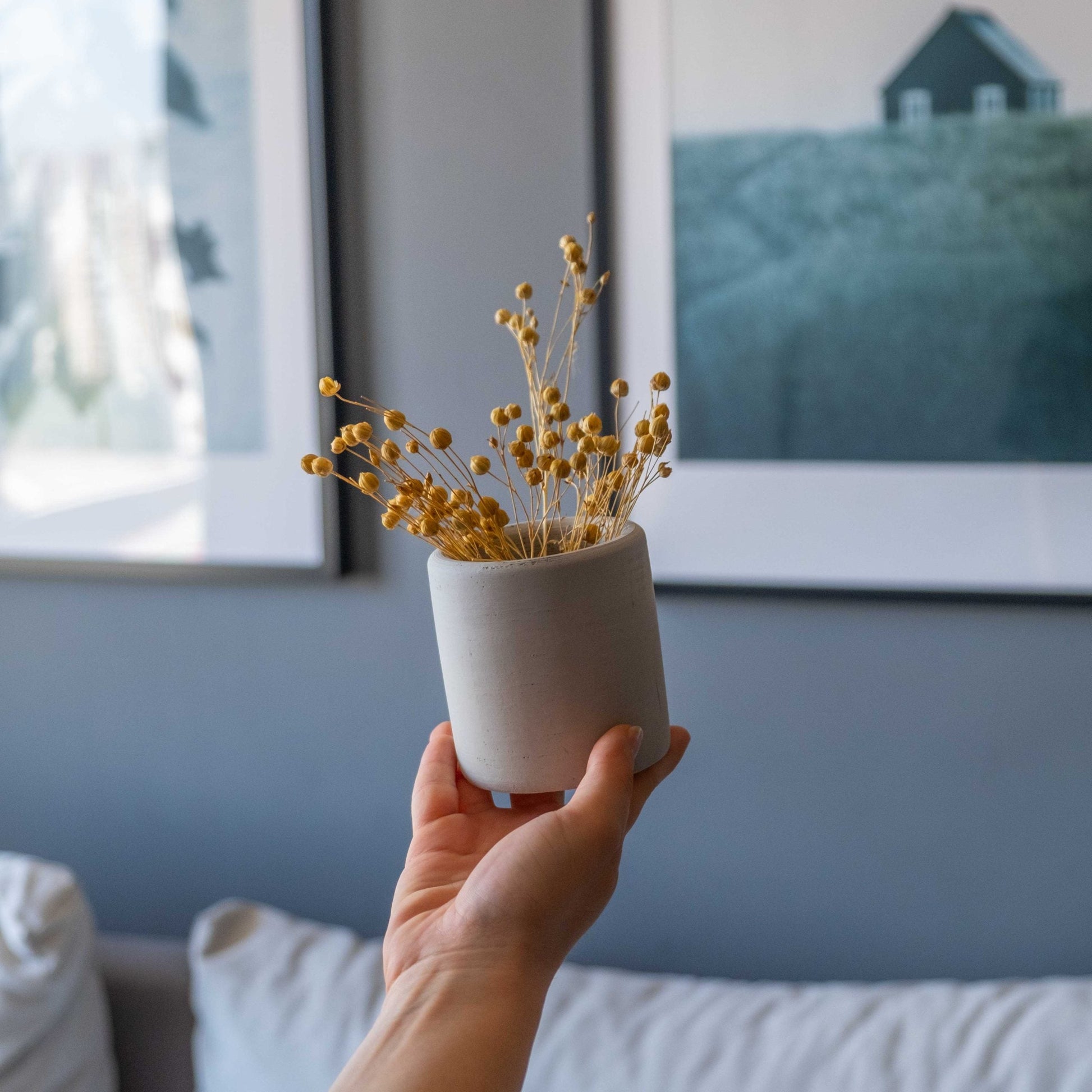 Handmade Concrete Pen and Pencil Holder