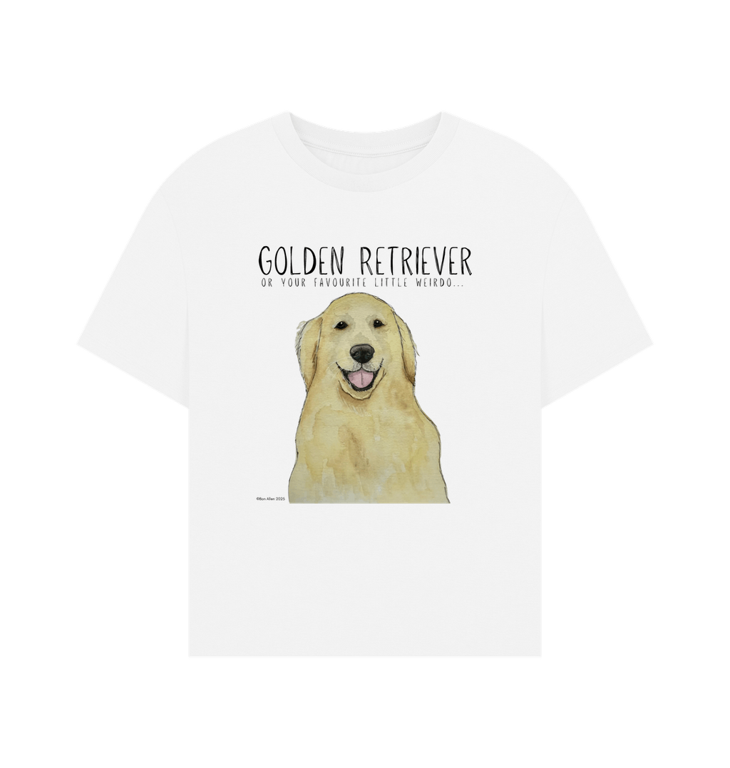 Golden Retriever Vibes: Sustainable Women’s Relaxed Fit T-Shirt