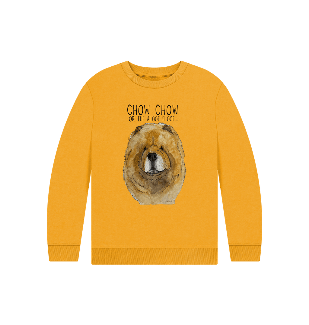 Cozy Red Chow Chow Sweatshirt for Kids – Fluff and Fun in Every Stitch!