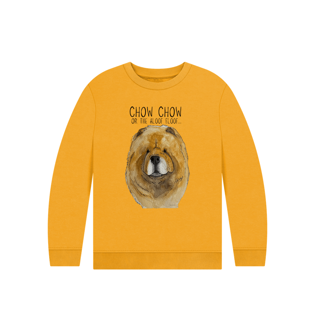Cozy Red Chow Chow Sweatshirt for Kids – Fluff and Fun in Every Stitch!