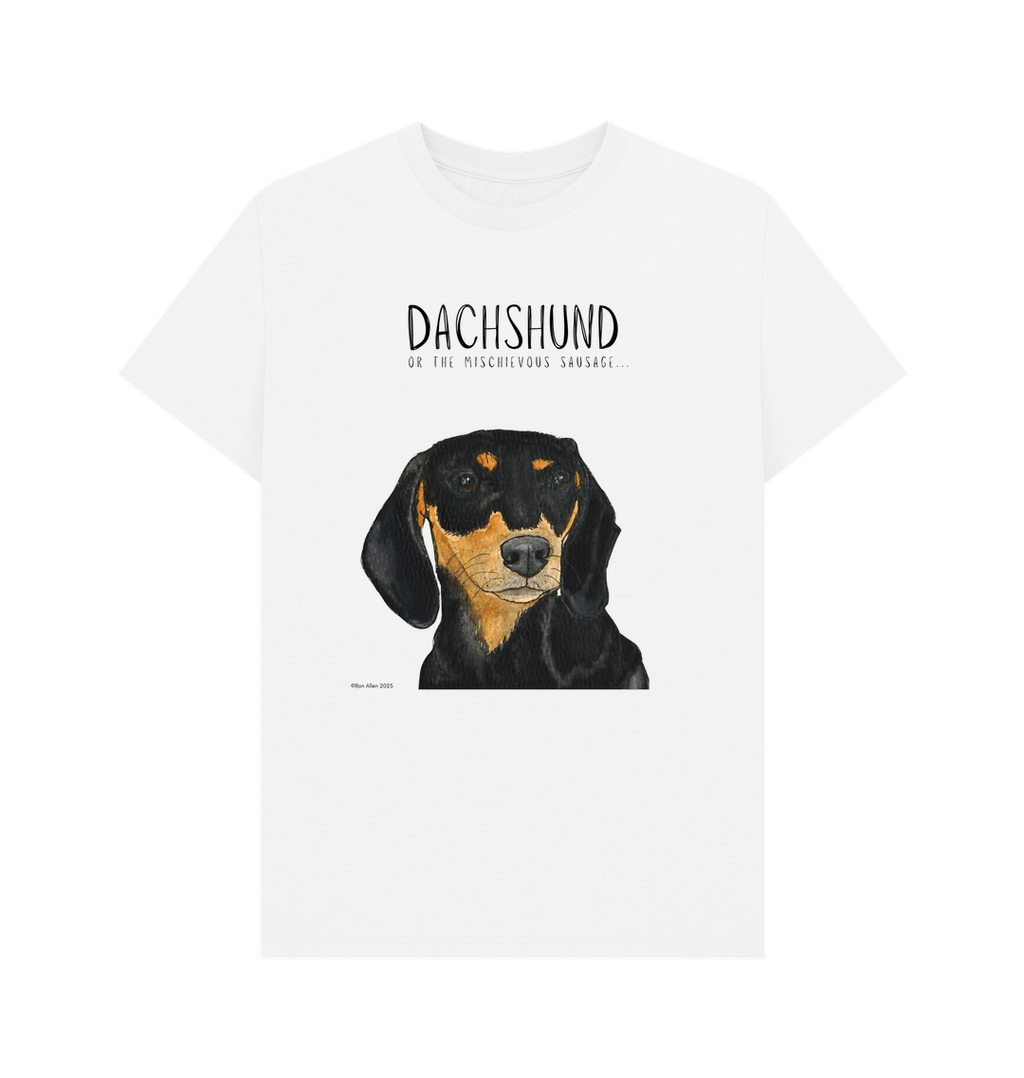 Black & Tan Dachshund Tee – Mischievous Hot Dog Energy!
