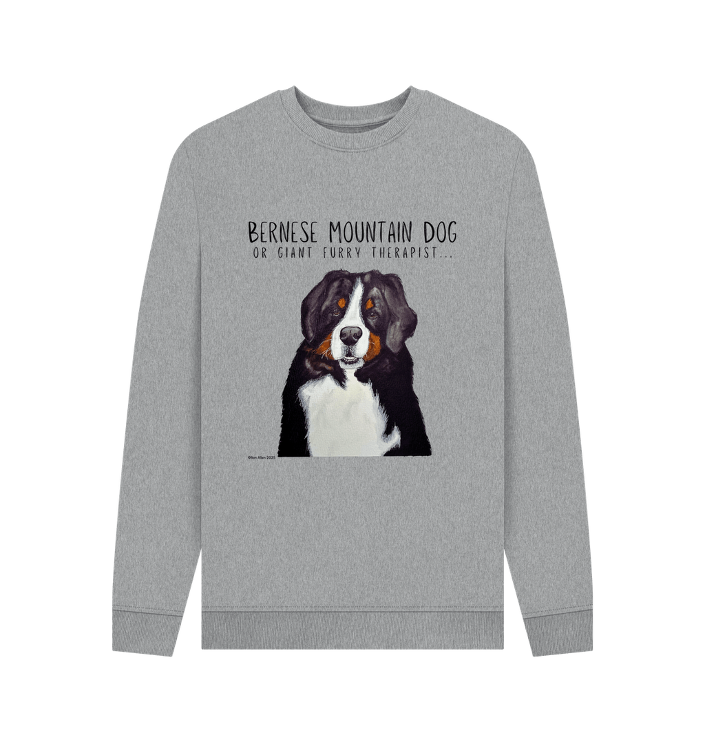 Get Cozy with Your Giant Furry Therapist – Bernese Mountain Dog Sweatshirt!