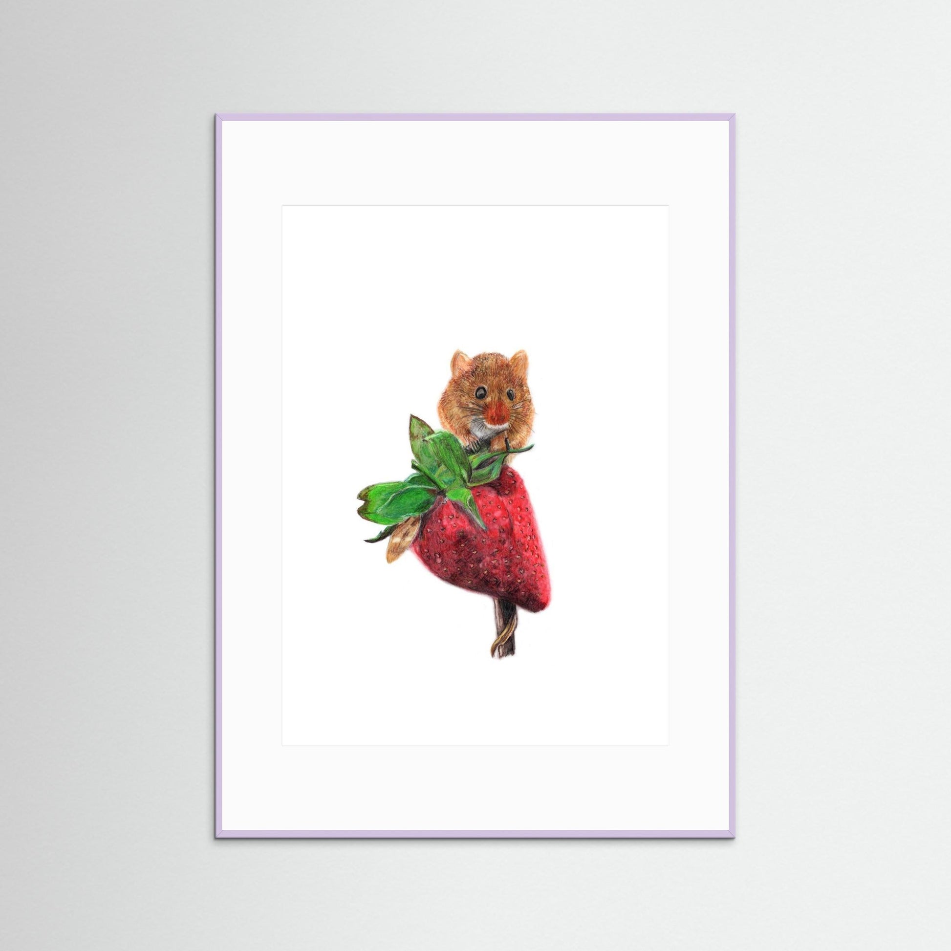 Field Mouse Wildlife Art Print | Wildlife Wall Art for Nature Lovers