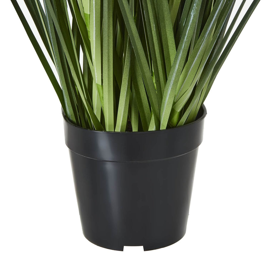 Vibrant blue artificial Agapanthus africanus in pot, lifelike faux plant with green foliage, 47 inches tall by Sostter at brixbailey.com