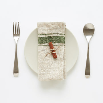 Vintage Linen Napkin Set – Handmade & Eco-Friendly by Linen Tales at www.brixbailey.com