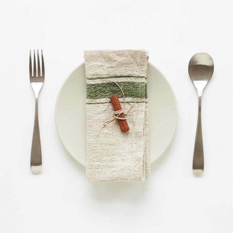 Vintage Linen Napkin Set – Handmade & Eco-Friendly by Linen Tales at www.brixbailey.com