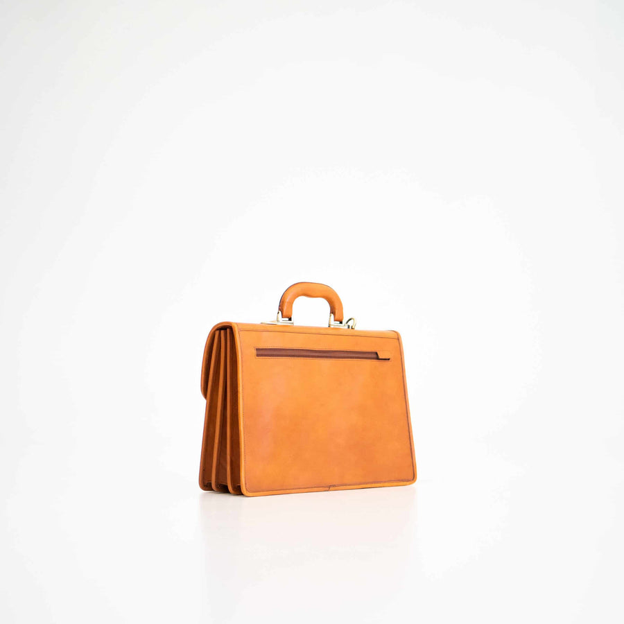 Estonian Crafted Leather Briefcase No. 20 – Stylish & Spacious by Papillon at www.brixbailey.com